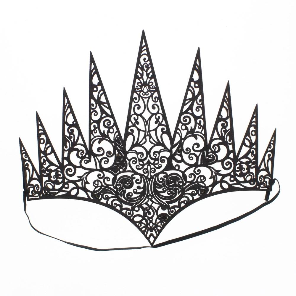 Zac's Alter Ego - Crown Kostuum Haarband - Zwart
